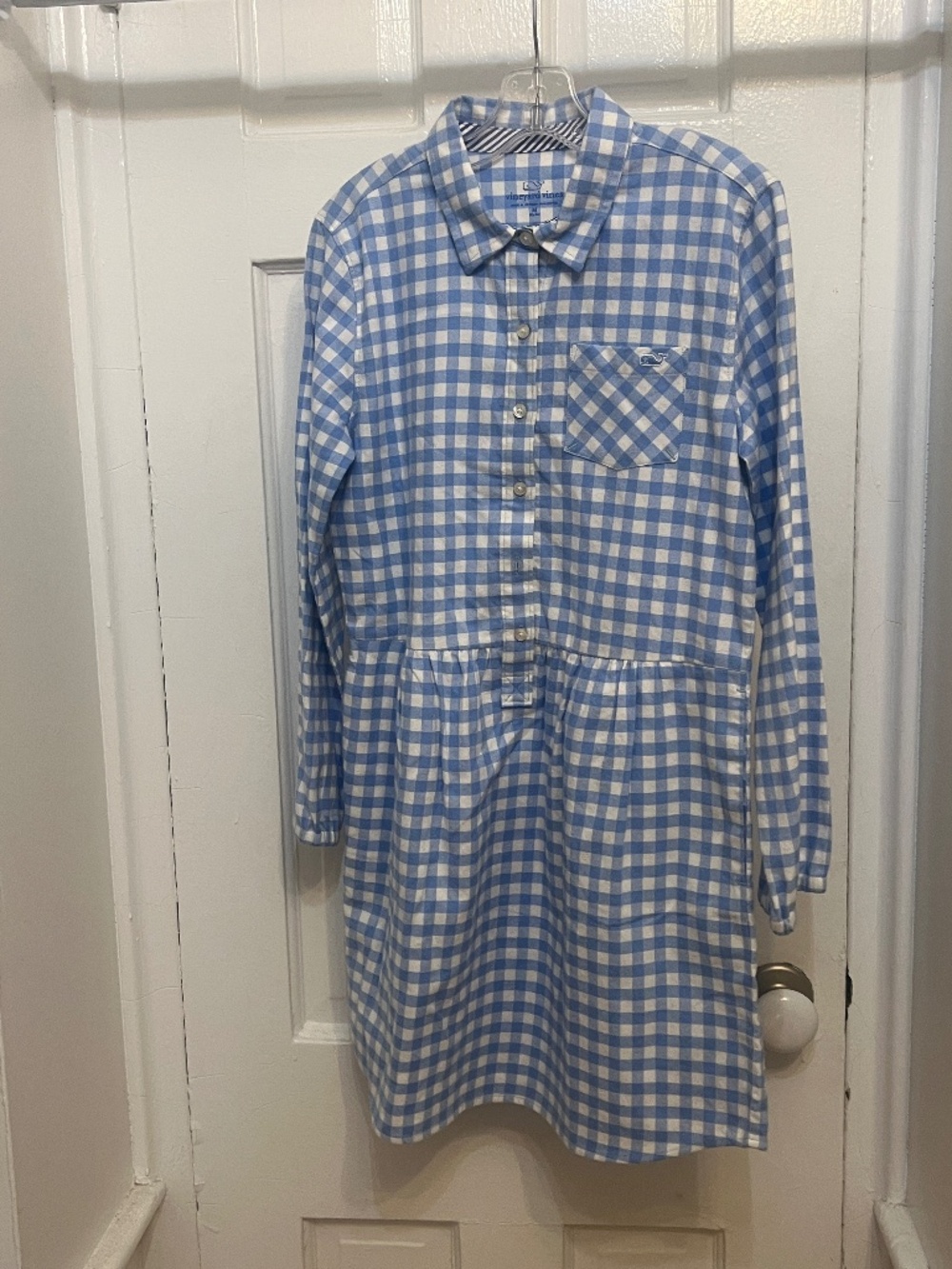 Vineyard Vines/Girls/M Blue and White Gingham
